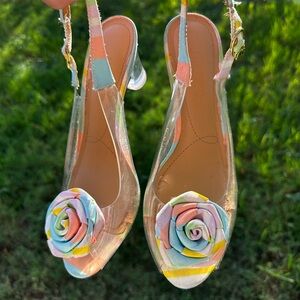 Colorful Strappy Women's Heels
